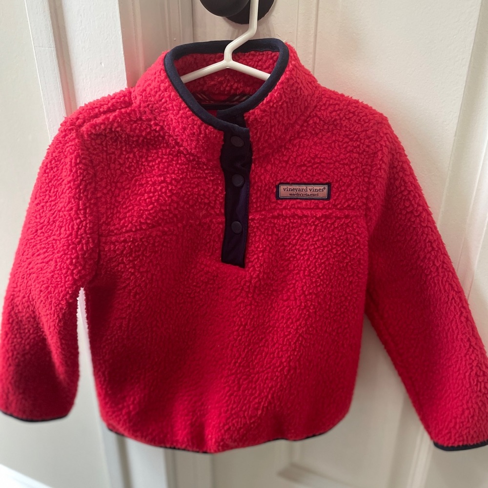 Vineyard Vines girls’ Snap Sherpa Pullover